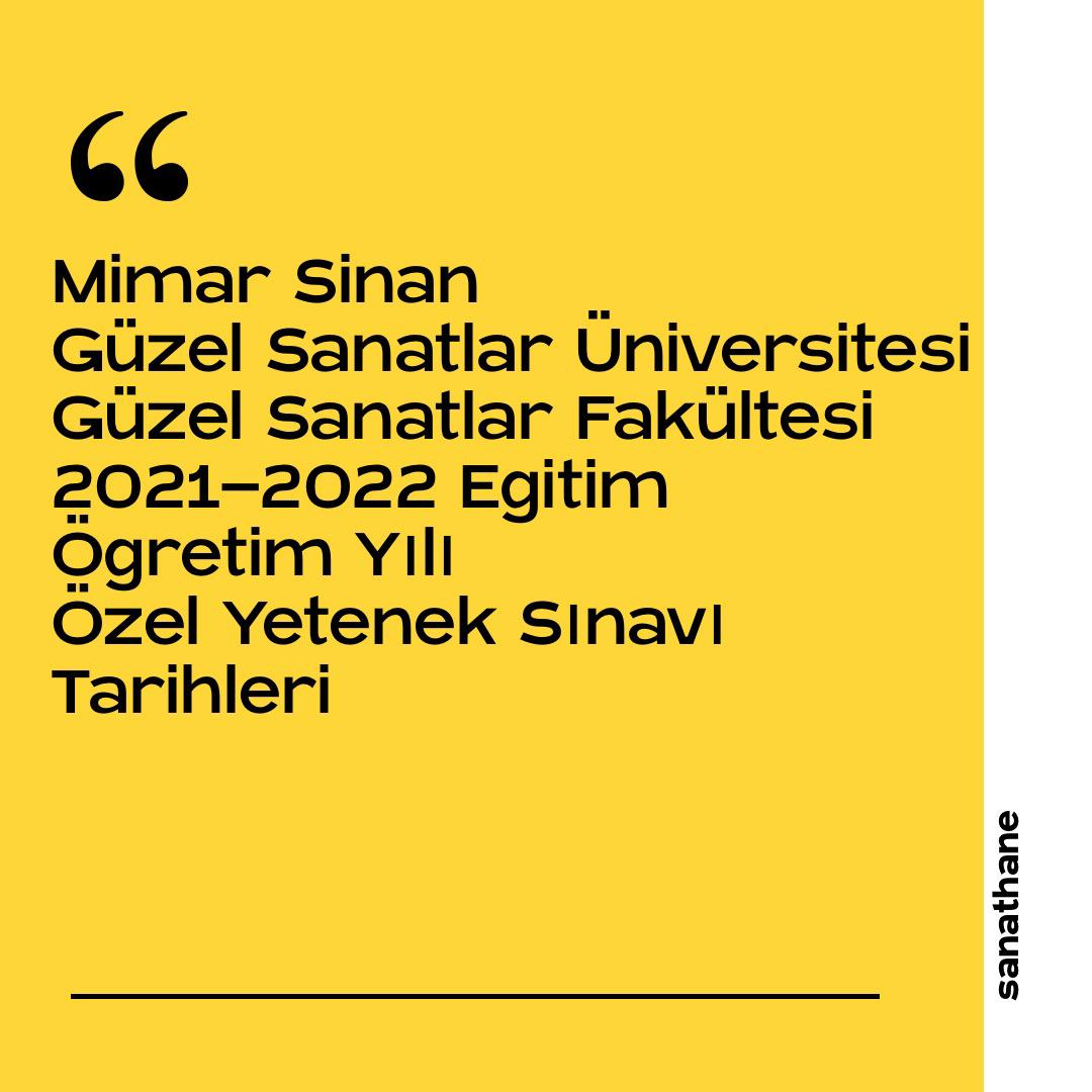 MSGSÜ  2021-2022 yılı Özel Yetenek Sınavı Tarihleri ve Kontenjanları