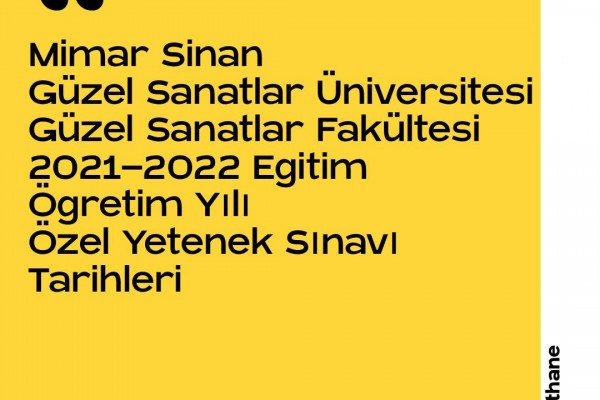 MSGSÜ  2021-2022 yılı Özel Yetenek Sınavı Tarihleri ve Kontenjanları